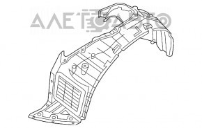 Bara de protecție față dreapta Nissan Pathfinder 13-20