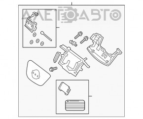 Mecanismul portului de încărcare pentru Nissan Leaf 13-17 tip 1