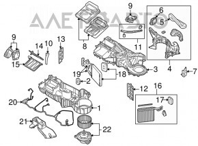 Actuator motor pentru ventilarea cuptorului Dodge Challenger 09-