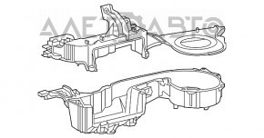 Корпус печки голый Dodge Challenger 09-