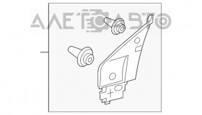 Крышка зеркала внутренняя передняя левая Toyota Camry v55 15-17 usa