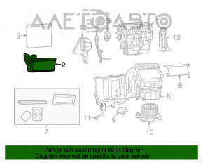 Radiatorul încălzitorului pentru încălzirea Dodge Journey 11-