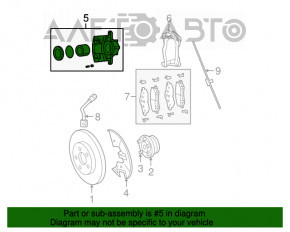 Suport dreapta față Dodge Journey 11- 1 piston