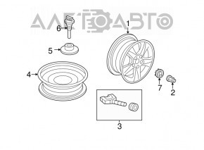 Suport roată de rezervă Honda Insight 19-22