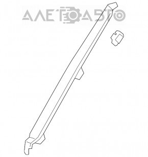 Capacul spate al barei inferioare dreapta Lexus ES300h ES350 13-18, bej.