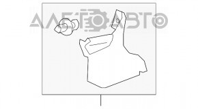 Capacul stâlpului frontal stânga de jos Lexus ES300h ES350 13-18 bej, zgârietură.