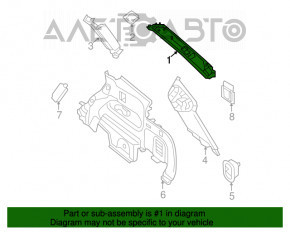 Capac spate dreapta superioara Nissan Pathfinder 13-20 gri, zgarieturi