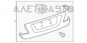 Capacul portbagajului pentru Lexus LS460 LS600h 07-09 cu suportul pentru camera rupt, taiat.