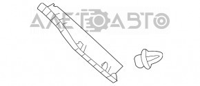 Capacul portbagajului dreapta Toyota Highlander 14-19 gri.