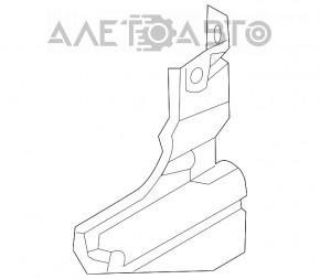 Deflector radiator stânga Mitsubishi Outlander 14-20 inferior 2.4, 3.0