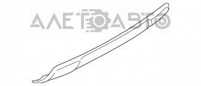 Capacul de bara spate inferior Mitsubishi Outlander 14-15 pre-restilizare.