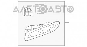 Cadru reflector spate dreapta Mitsubishi Outlander 14-15 pre-restilizare