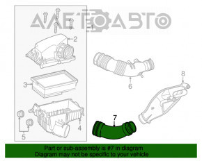 Conductă de aer către filtrul de aer pentru Fiat 500L 14- 1.4T