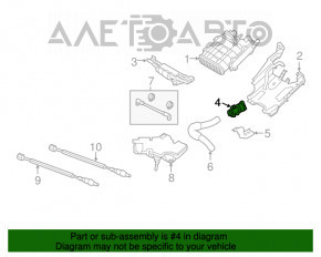 Senzorul de presiune absolută MAP pentru Fiat 500L 14- 1.4T