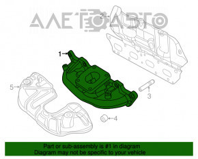 Colector de evacuare Fiat 500L 14- 1.4T