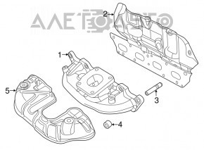 Colector de evacuare Fiat 500L 14- 1.4T