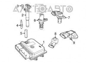 Bobina de aprindere Fiat 500L 14- 1.4T