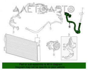 Bobina de aer condiționat condensator-compresor Fiat 500L 14- 1.4T