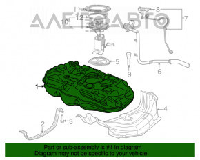 Топливный бак Fiat 500L 14- 1.4T