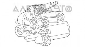 Trapezul de curățare cu motor spate pentru Fiat 500L 14-