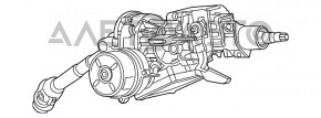 Coloana de direcție Fiat 500L 14- electrică