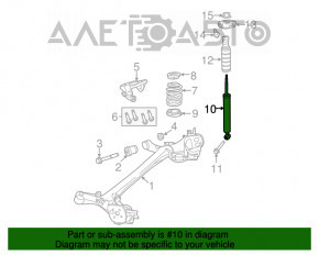 Amortizor spate stânga Fiat 500L 14-