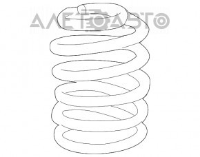 Arc spate dreapta Fiat 500L 14- rigiditate 2 roz. 2 galben