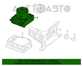 ABS АБС Fiat 500L 14-