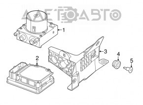 ABS АБС Fiat 500L 14-