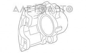 Suportul frontal stânga Fiat 500L 14-