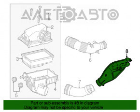 Воздухоприемник Fiat 500L 14- 1.4T