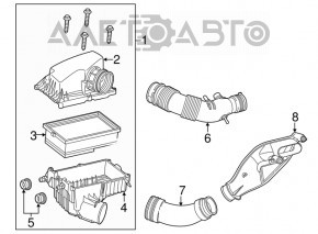 Воздухоприемник Fiat 500L 14- 1.4T