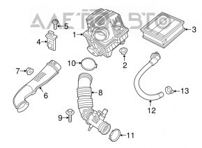 Contor de aer Jeep Renegade 15-