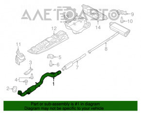 Tubul de admisie Jeep Renegade 15- 2.4