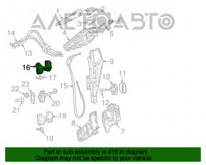 Петля двери верхняя задняя левая Jeep Compass 17-