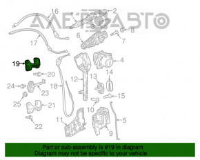 Петля двери верхняя передняя левая Jeep Compass 17-