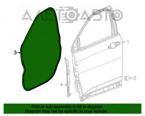 Garnitura ușii față stânga Jeep Compass 17-