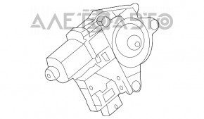 Geam electric cu motor fata dreapta Jeep Compass 17- panou complet, suporturile sunt rupte.