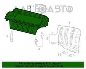 Capacul motorului Jeep Compass 17- 2.4