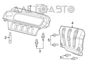 Capacul motorului Jeep Compass 17- 2.4