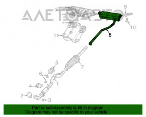 Silencer spate cu baie Jeep Compass 17- 2.4 fwd