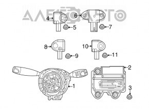 Senzor airbag spate stânga Jeep Compass 17-