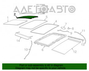 Geamul portierei Jeep Compass 17- spate