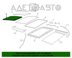 Geamul panoramic al Jeep Compass 17- în față