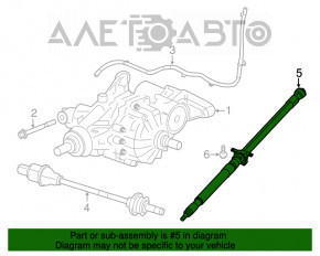 Arborele cardanic al mașinii Jeep Compass 17- cutie de viteze manuală