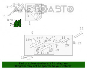 Protecția arcului lateral stânga Nissan Altima 19-