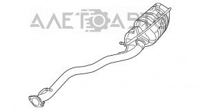 Silencer spate cu teava stanga Dodge Charger 15-20 restilizat 3.6