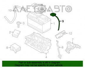 Клемма минус Dodge Charger 15-20 рест