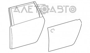 Дверь голая задняя правая Toyota Sienna 11-20 ручная