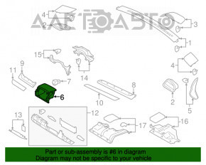 Карман центральной консоли Subaru Legacy 15-19